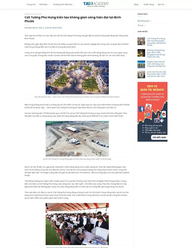 Giao diện web bán và giới thiệu khóa học online